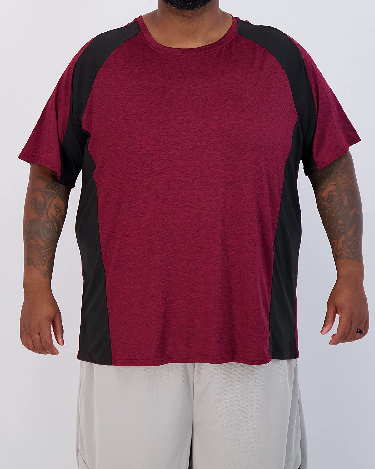 3 Pack: Men’s Big & Tall Tech Stretch Long-Sleeve & Short-Sleeve Dry-Fit T-Shirt - Image 7